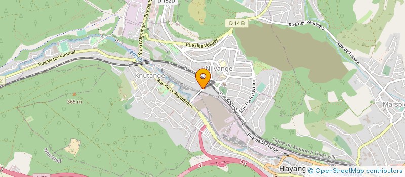 localisation de l'entreprise HOFF FRAISAGE  KNUTANGE