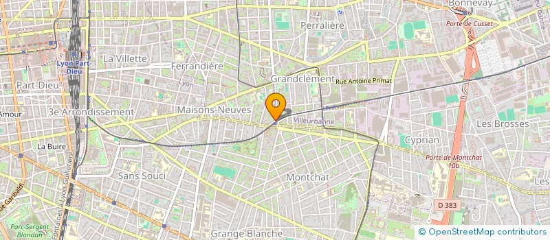 localisation de l'entreprise HOFFMANN - ASWAD  VILLEURBANNE