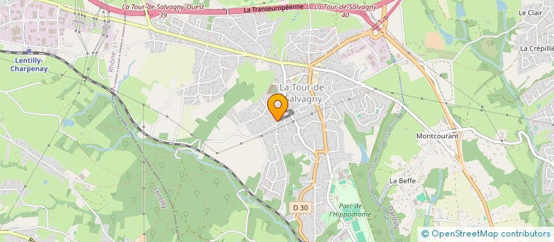 localisation de l'entreprise HOFFNER CBI à LA TOUR-DE-SALVAGNY