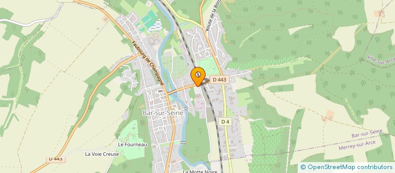 localisation de l'entreprise HOFIBAR PROMETHEE à BAR-SUR-SEINE