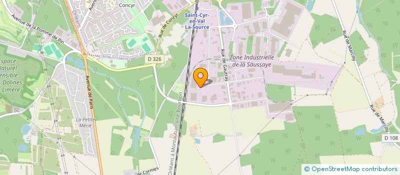localisation de l'entreprise HOFICE à SAINT-CYR-EN-VAL