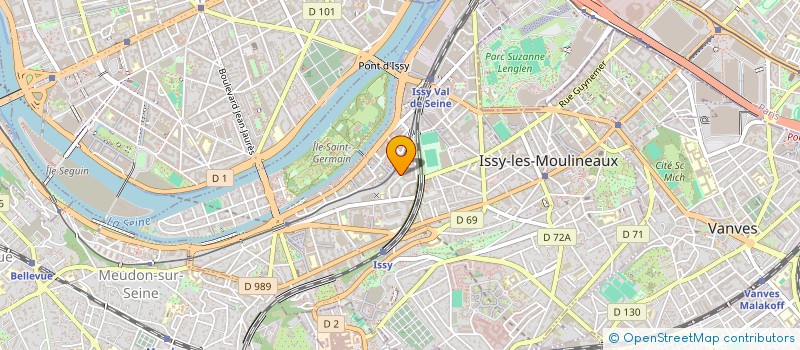 localisation de l'entreprise HOGA HOTELIERE GARIBALDI à ISSY-LES-MOULINEAUX