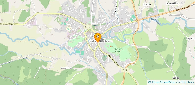 localisation de l'entreprise HOGGS SARL à SALIES-DE-BEARN