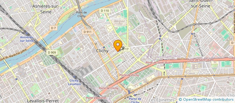 localisation de l'entreprise HOGMA DATA INTELLIGENCE à CLICHY