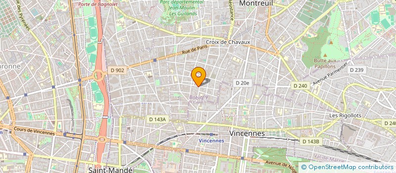 localisation de l'entreprise HOGUO VL à MONTREUIL