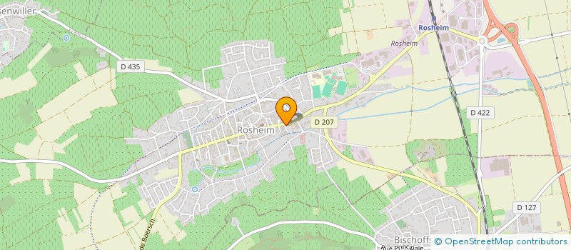 localisation de l'entreprise HOHENBOURG GE  ROSHEIM