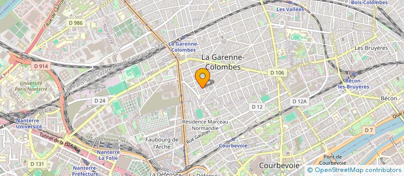 localisation de l'entreprise HOHNECK à LA GARENNE-COLOMBES