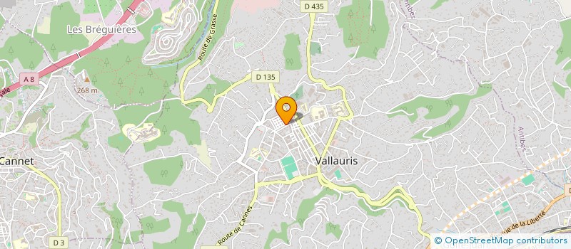 localisation de l'entreprise HOIERIE SOLDANO JEAN à VALLAURIS