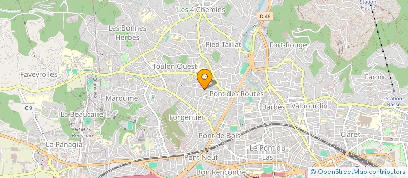 localisation de l'entreprise HOIRIE ANDREANI  TOULON