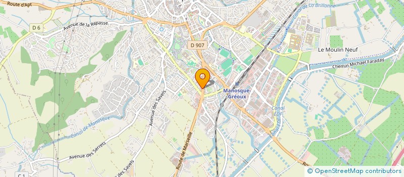 localisation de l'entreprise HOIRIE BAUDOIN à MANOSQUE