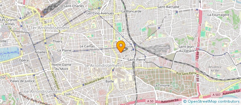 localisation de l'entreprise HOIRIE BERTAUD BOULAY  MARSEILLE
