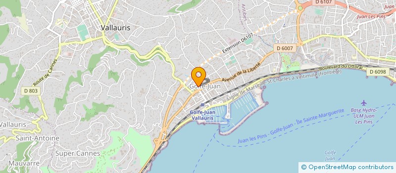 localisation de l'entreprise HOIRIE CIRIO PRINS GAY MORLET MARQUISE à VALLAURIS