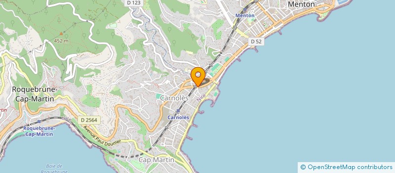 localisation de l'entreprise HOIRIE LOPEZ à ROQUEBRUNE-CAP-MARTIN