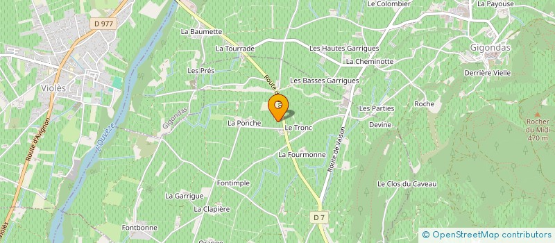 localisation de l'entreprise HOIRIE MILESI ELVIRA  GIGONDAS