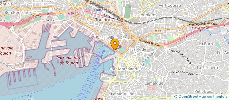 localisation de l'entreprise HOIRIE NIVIERE MARIE THERESE à TOULON