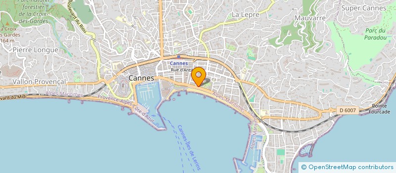 localisation de l'entreprise HOIRIE PALLY à CANNES