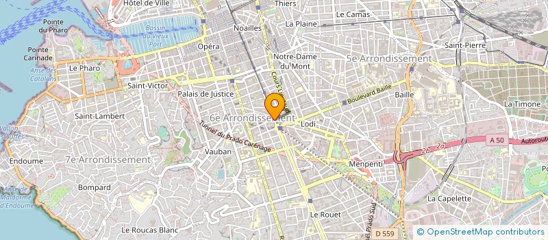 localisation de l'entreprise HOIRIE RAVIX HORLOGERIE BIJOUT à MARSEILLE