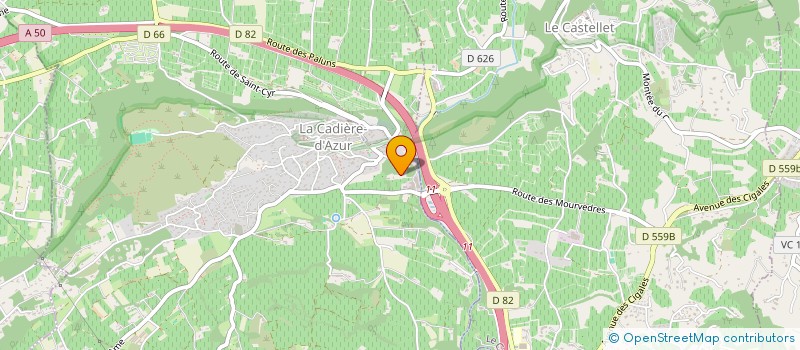 localisation de l'entreprise HOIRIE RISTA FELIX-VALIN JEANNINE à LA CADIERE D'AZUR