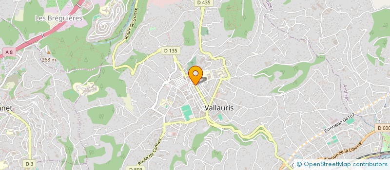 localisation de l'entreprise HOIRIE ROBA à VALLAURIS
