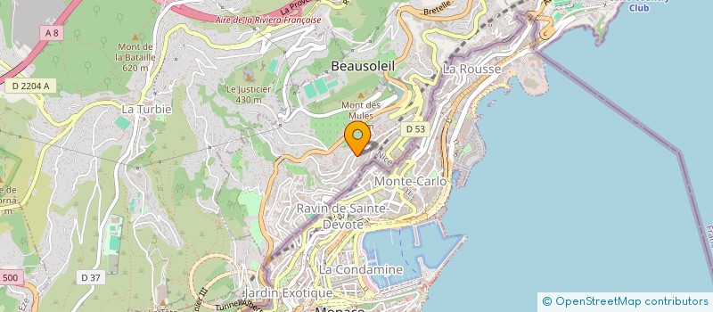 localisation de l'entreprise HOIRIE ROGER ET ROLAND ROSSI  BEAUSOLEIL