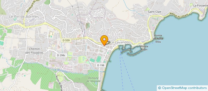 localisation de l'entreprise HOIRIE SCASSO à LE LAVANDOU