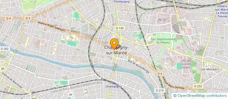 localisation de l'entreprise HOISHI à CHAMPIGNY-SUR-MARNE