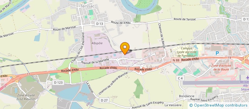 localisation de l'entreprise HOJECO  TERSSAC