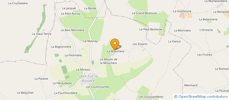 localisation de l'entreprise HOJOKI à SAINT-CYR-LA-ROSIERE