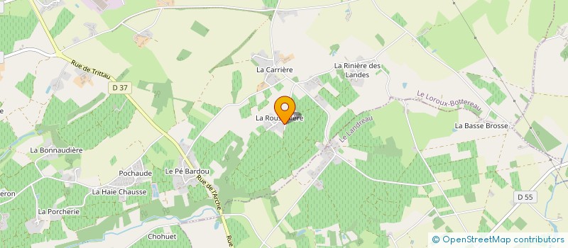 localisation de l'entreprise HOKA  LE LOROUX-BOTTEREAU