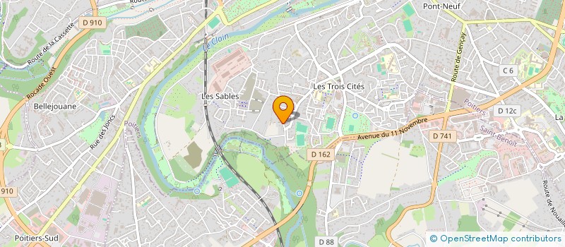 localisation de l'entreprise HOKAMEN  POITIERS