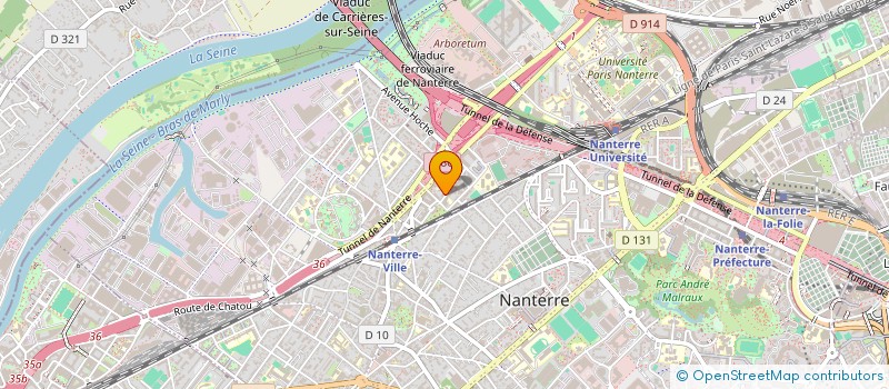 localisation de l'entreprise HOKI FINANCIERES à NANTERRE