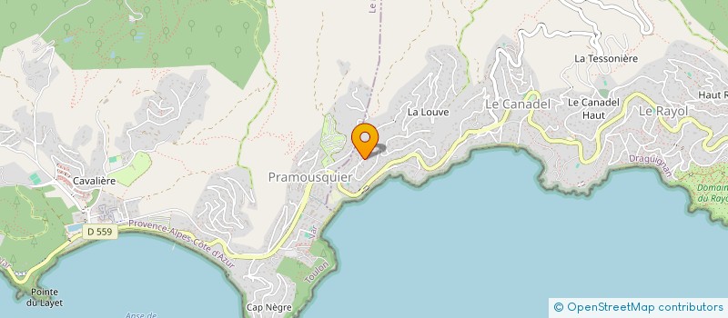 localisation de l'entreprise HOKISS à RAYOL-CANADEL-SUR-MER
