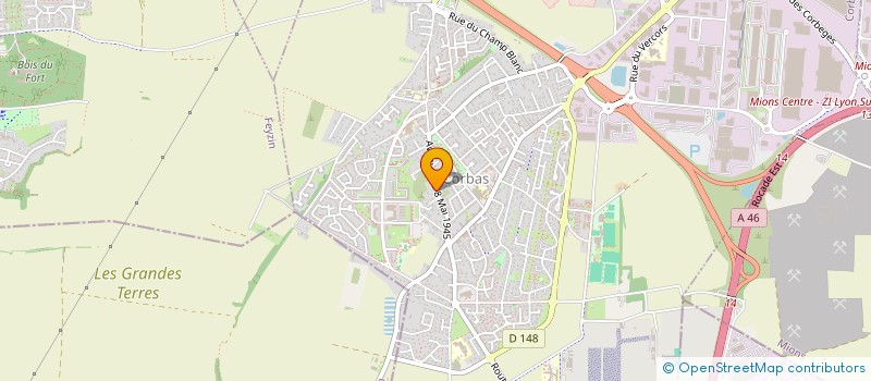 localisation de l'entreprise HOKUSAI VTT à CORBAS