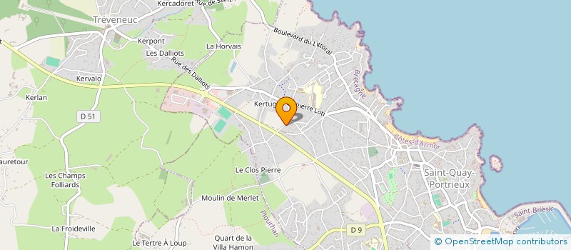 localisation de l'entreprise HOL  SAINT-QUAY-PORTRIEUX