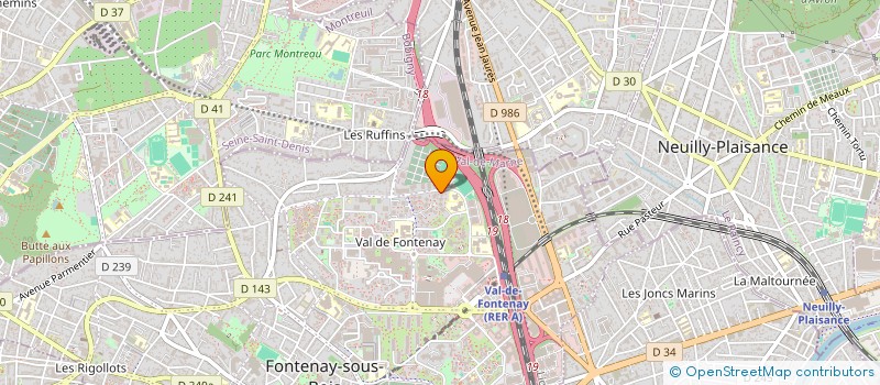 localisation de l'entreprise HOLA BIEN-ETRE à FONTENAY-SOUS-BOIS