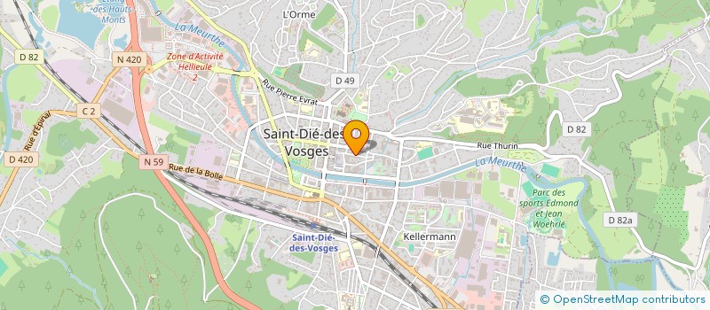 localisation de l'entreprise HOLA PIZZA  SAINT-DIE-DES-VOSGES