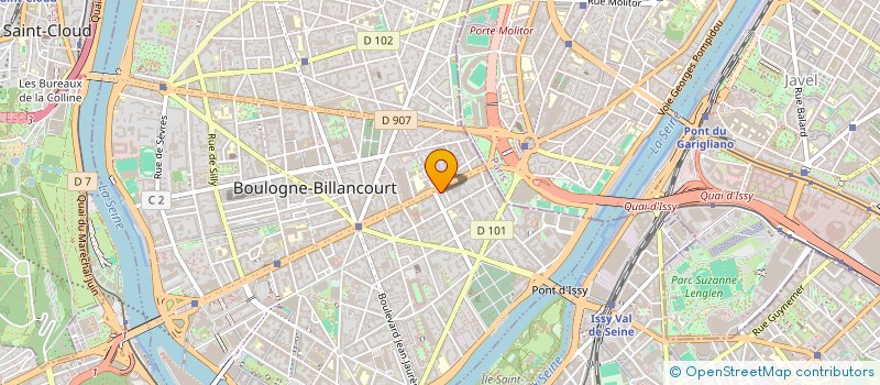 localisation de l'entreprise HOLBEIN & HILLIARD à BOULOGNE-BILLANCOURT