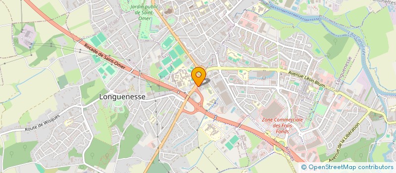 localisation de l'entreprise HOLCOM  LONGUENESSE