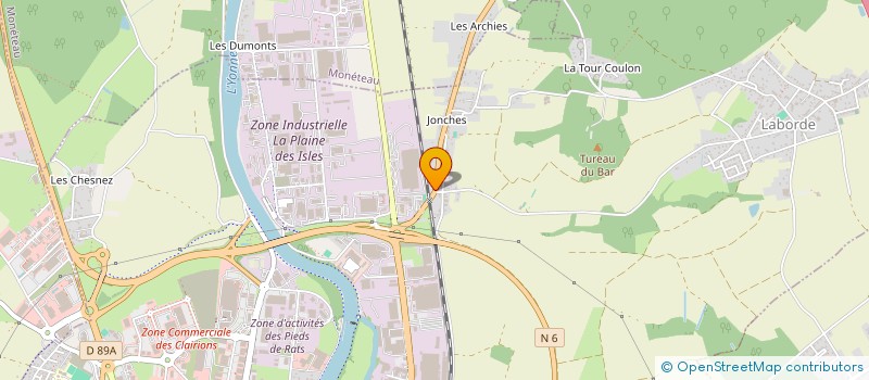 localisation de l'entreprise HOLD ESHIM à AUXERRE