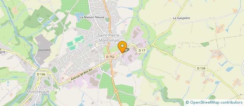 localisation de l'entreprise HOLD-FAST à MONTREVAULT-SUR-EVRE