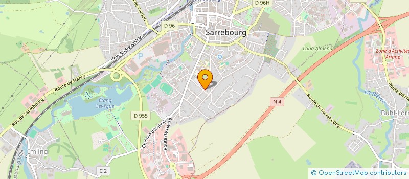 localisation de l'entreprise HOLD'HIEBEL  SARREBOURG