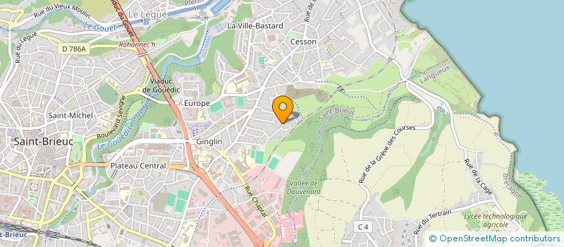 localisation de l'entreprise HOLD'IN BREIZH à SAINT-BRIEUC