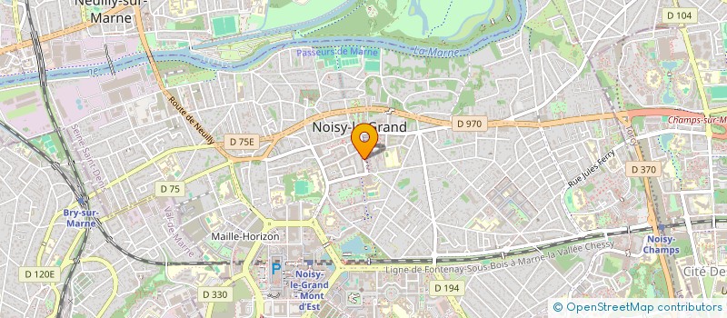 localisation de l'entreprise HOLD INVEST  NOISY-LE-GRAND