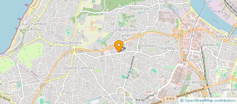 localisation de l'entreprise HOLD JB 1973  ANGLET