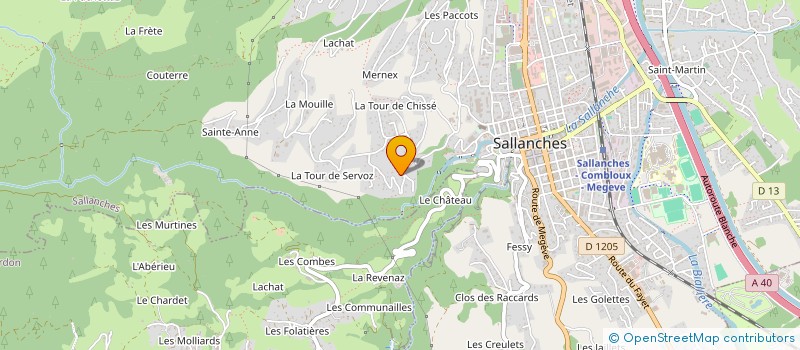 localisation de l'entreprise HOLD ON PRODUCTIONS  SALLANCHES