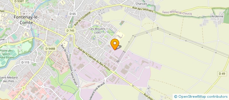 localisation de l'entreprise HOLD-UP PRODUCTION à FONTENAY-LE-COMTE