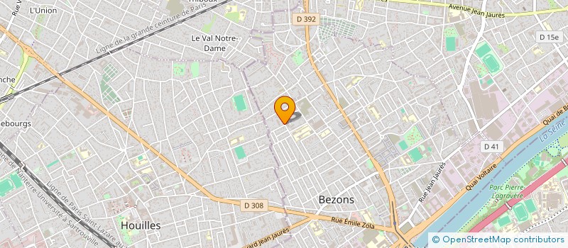 localisation de l'entreprise HOLD V1 à BEZONS