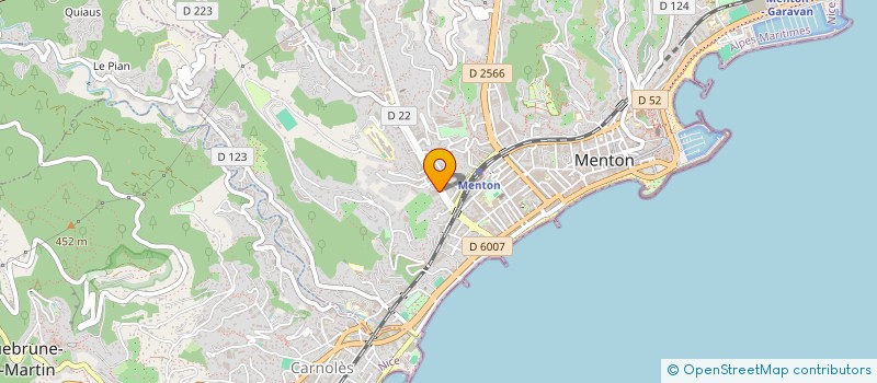 localisation de l'entreprise HOLDALU  MENTON