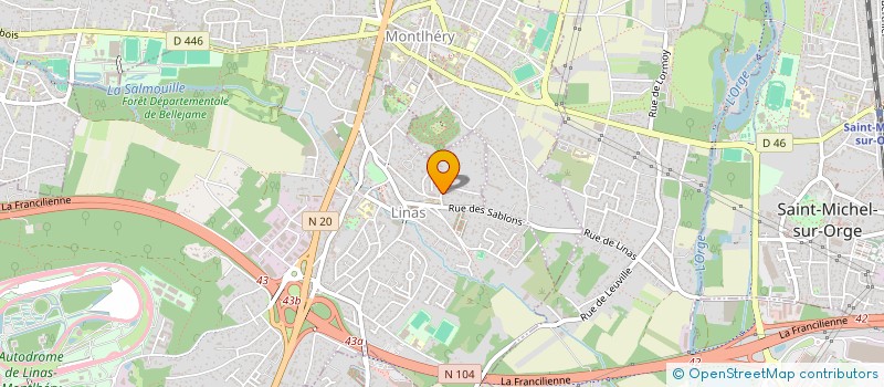 localisation de l'entreprise HOLDAM à LINAS