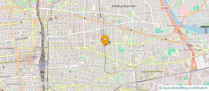 localisation de l'entreprise HOLDAN  VILLEURBANNE